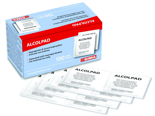 ALCOMED ALCOHOL PADS - scatola da 100 pads