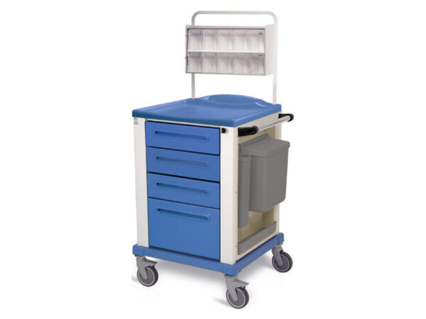 CARRELLO MEDICAZIONE - piccolo - blu